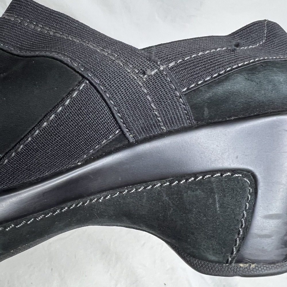 White Mountain Women's Black Leather Comfort Slip On Shoes Low Heel Size 7.5M - Picture 12 of 15